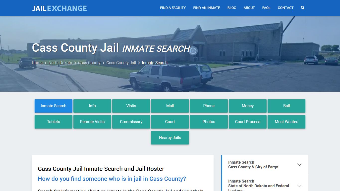 Cass County Jail Inmate Search - Jail Exchange